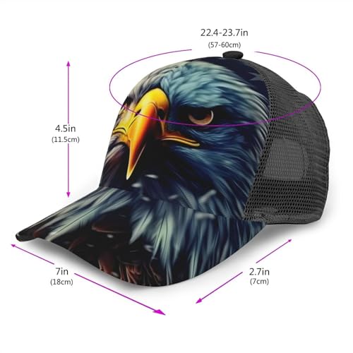 Funny Baseball Hat for Women Men, Dad Cap Trucker Hat Adjustable Fit for Summer Sport Travel Beach - color: Pattern - 5