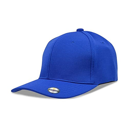 [2 Pack] Hybrid Stretch-Fitted Trucker Cap, Baseball Cap with Air Mesh - color: 2pk Blue, size: Large-X-Large