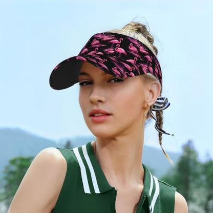 Leopard Print Sunscreen Visor Cap Adjustable Empty Top Outdoor Sports Hat - color: 14