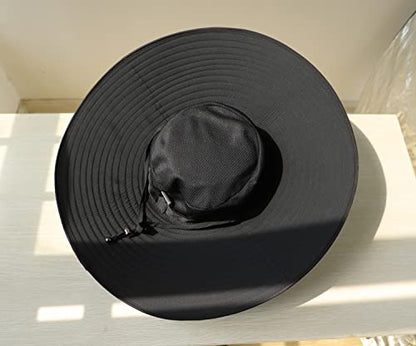 HUAMULAN Men Women 6" Wide Brim Sun Hat Summer Fishing Hats UV Protection - color: Hyp002-junlv-smo