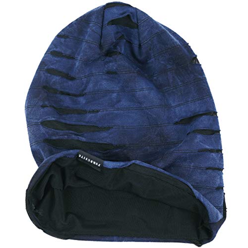 Mens Slouch Hollow Beanie Summer Skullcap B090 - color: B-blue