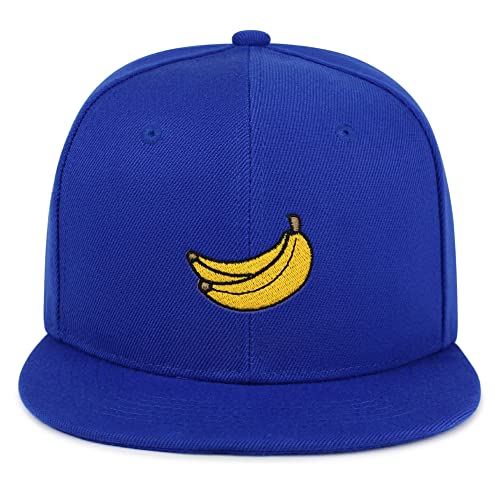 JPAK Banana Fruit Hip-Hop Snapback Hat Embroidered Baseball Cap Monkey - color: 07. Blue