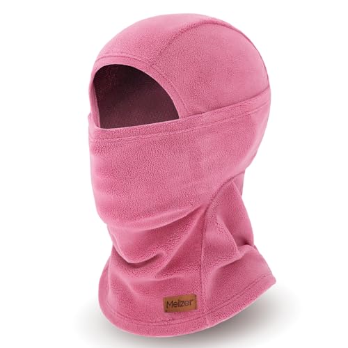 Winter Balaclava Ski Mask for Men Women - Windproof Thermal Face Mask for Snowboard Cycling Running for Cold Weather - color: Rose Red