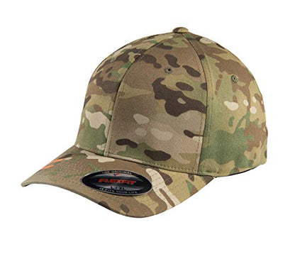 GNB CUSTOM EMBROIDERY LLC Plain 6277 Flex Baseball Men's Athletic Baseball Flex-Baseball Cap. Flex Baseball Baseball Hat. - color: Multicam Camo, size: Small-Medium