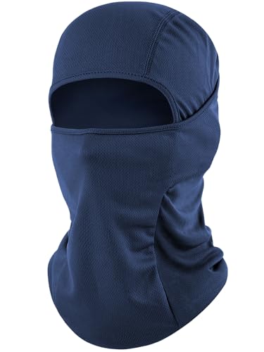 ROXUN Ski Mask Balaclava, Motorcycle Summer Cooling Breathable UV Protector - color: 108-one Navy Blue