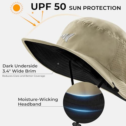 KastKing Sol Armis UPF 50 Boonie Hat for Sun Protection,Men Women - color: Nomad
