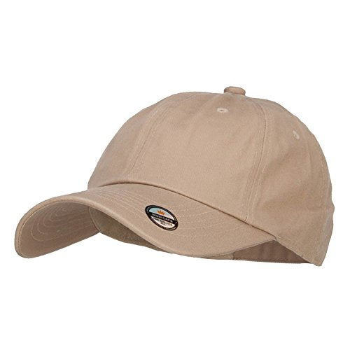 Nissi Unstructured Cotton Twill Washed Cap - color: Khaki