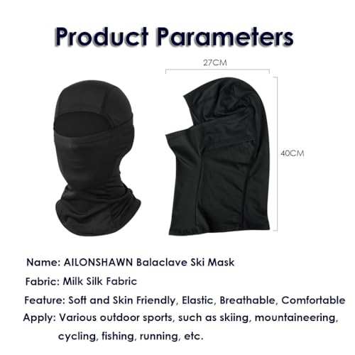 Ski Mask Balaclava Motorcycle Summer Sun UV Protection Face Mask for Men - color: Army Green