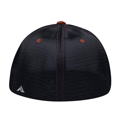 Pacific Headwear Unisex-Adult Pacific Headwear Premium M2 Performance Trucker Flexfit® Cap - color: White/Navy/Red, size: Small-Medium