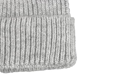 Seamless Beanie Cap, Acrylic Unisex Winter Beanie - color: Light Gray