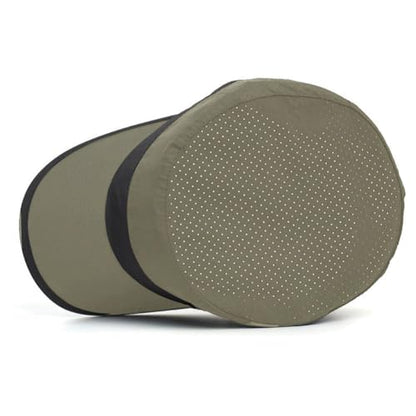 FASHIXD Mesh Military Hat for Men Summer Army Cap Quick Qry Short Bill Hat Cadet Caps - color: Dark Green