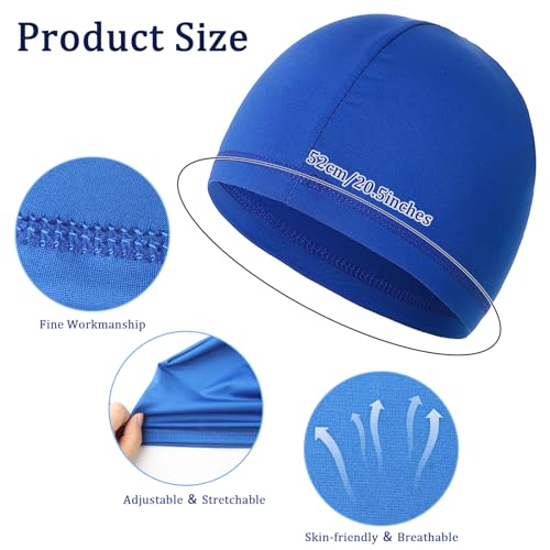 10 Pcs Cooling Skull Caps for Men Cap Welding Helmet Liner Sweat Wicking Head Wrap Bicycle Beanie Cycling Running Hat - color: Camouflage and Solid Color