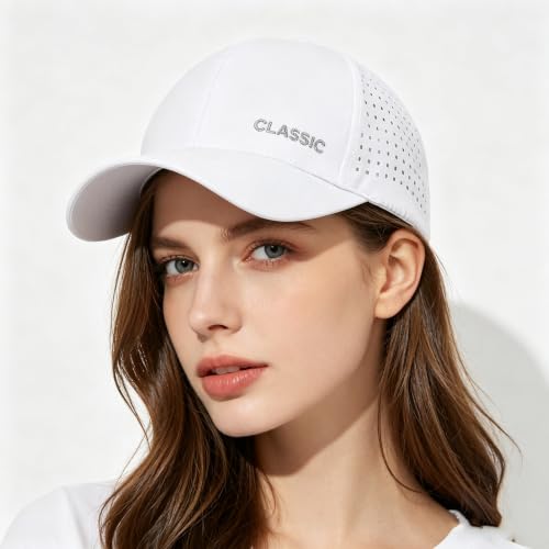 Cmonie 3Pcs Quick Dry Baseball Hat Breathable Sport Cap - color: 3pcs-black&white&gray-d