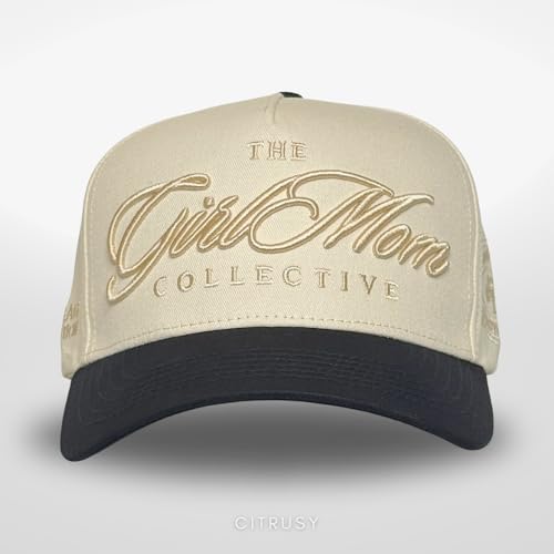 Vintage Mom & Dad Trucker Hats | Men & Women | Kids Grandpa Boy Mom Girl Dad Hats | Country Western | Cotton | Snapback - color: Girl Mom | Black