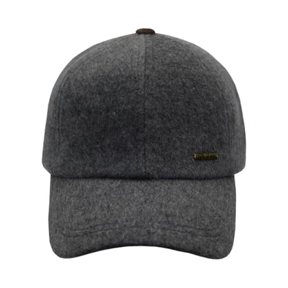 Fits Y'all Wool Classic Baseball Cap with Pigskin Leather: Adjustable Relaxed Fit for Men, Women and All Genders - color: Steel Grey