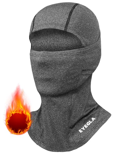 Winter Balaclava Ski Mask for Men Women Thermal Face Mask Breathable Face Cover for Cold Weather Motorcycle Snowboard - color: Dark Grey