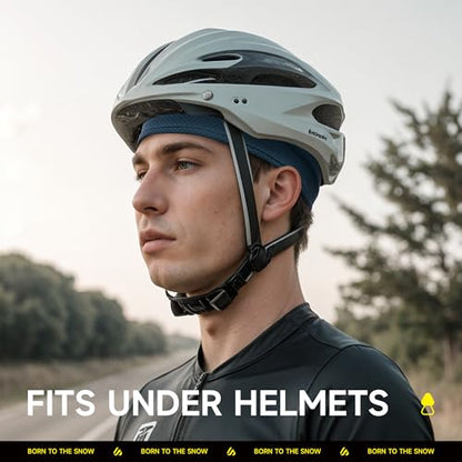 3-Pack Comfortable Skull Cap Cooling Helmet Liner for Men Women - color: 3 Pieces(black,army Green,blue)