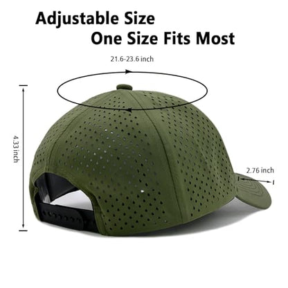 Quick Dry Trucker Hat for Men & Women Workouts Hats - color: Army Green