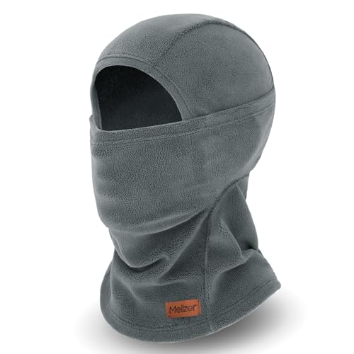 Winter Balaclava Ski Mask for Men Women - Windproof Thermal Face Mask for Snowboard Cycling Running for Cold Weather - color: Dark Grey