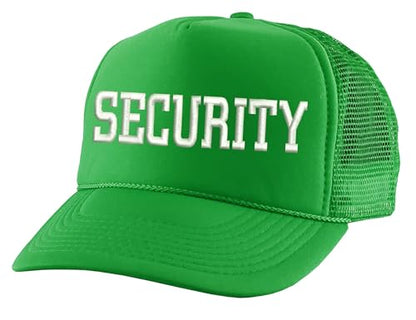 ALLNTRENDS Security Embroidered Trucker Mesh Cap - color: Irish Green
