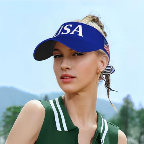 United States 250th Anniversary Hat America Patriotic Visor Caps for Women Men Adjustable Sun Hat - color: Usa Flag 4