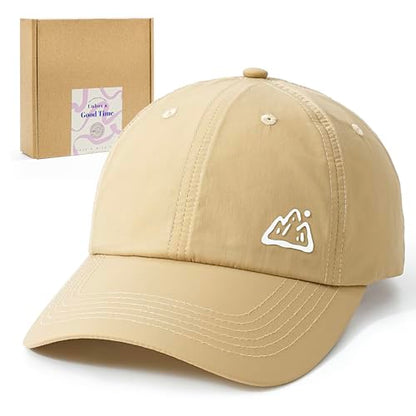 Jeasona UPF 50+ UV Protection Running Hat for Women, Lightweight Quick Dry Packable Sun Protection Baseball Cap - color: Khaki