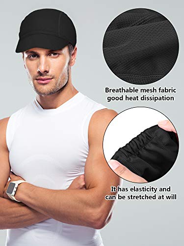 SATINIOR 4 Pieces Cycling Caps for Men Breathable - color: White, Grey, Black