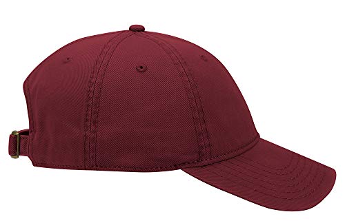 OTTO 6 Panel Low Profile Garment Washed Superior Cotton Twill - color: Burg. Marn