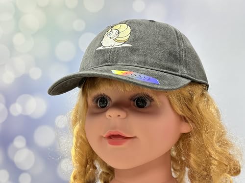 Adjustable Embroidery Animal Baseball Hat for Kid Toddler Child - color: Snail (Washed Black)