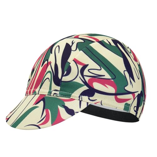 Cycling Cap for Man and Woman Cycling Hat Under Helmet-Polyester Breathable Sweat Absorbent - color: Flo-24