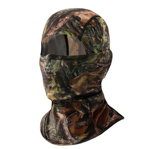 Camo Balaclava Face Mask for Men Women UV Sun Protection Cycling Neck Scarf Gaiter Head Breathable Motorcycle - color: Jungle Camo