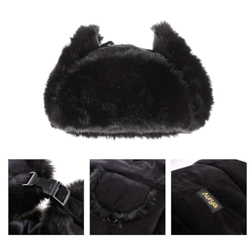 Aurya Winter Trapper Trooper Hat Unisex Ushanka Aviator Russian Hat Outdoor Hunting Skiing Hat Cap with Ear Flap - size: X-Large