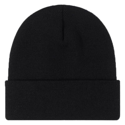 Rosoz Beanie for Men Women Cuffed Knit Hat Winter Beanies Skull Cap Unisex - color: Black