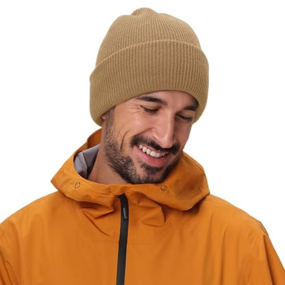 Connectyle Thick Cuffed Beanie for Men & Women Double Layer Knit Winter Hat Acrylic Watch Hat Warm Stocking Skull Cap - color: Khaki
