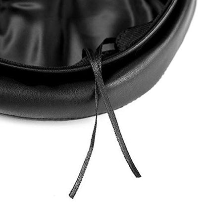 Women Buckle Spring Fall Winter Faux Leather Beret Classic British Style Hat - color: Black