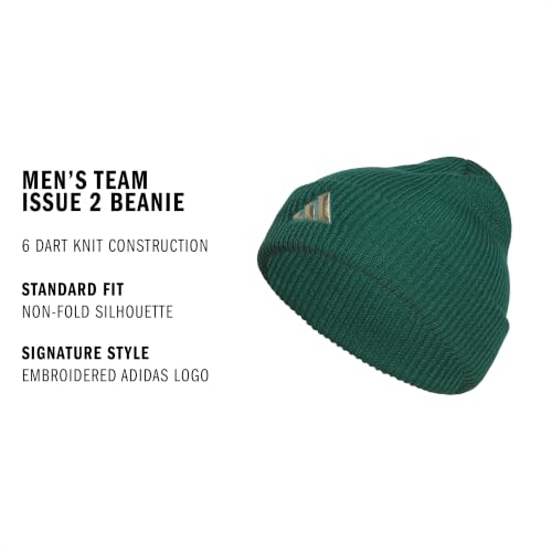 adidas Men's Team Issue Beanie - color: Collegiate Green/Halo Green