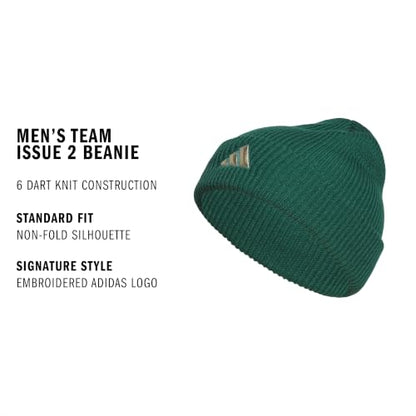 adidas Men's Team Issue Beanie - color: Collegiate Green/Halo Green