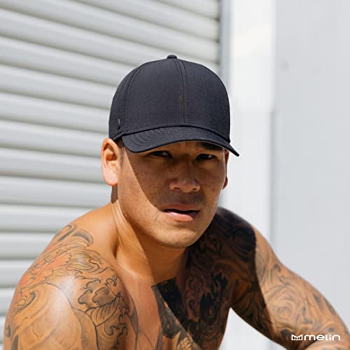 melin A-Game Hydro, Men’s Performance Snapback Hat - color: Heather Charcoal, size: Small