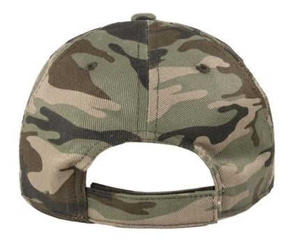 TK Flex Blank Hats, Adjustable Plain Hats, Casual Women's and Men's Hats, Baseball Caps for Patches and Embroidery, 12 Pack - color: Jungle Camo