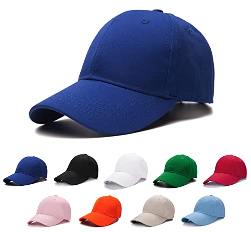 Edoneery Kids Baseball Hat, Adjustable Cotton Cap - color: Dark Blue, style: 3-8 Years