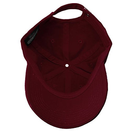 Falari Classic Baseball Cap Dad Hat 100% Cotton Soft Adjustable Size - color: Burgundy