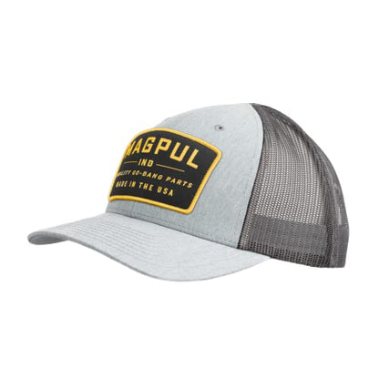 Magpul Trucker Hat Snap Back Baseball Cap, One Size Fits Most - color: Go Bang Heather Gray