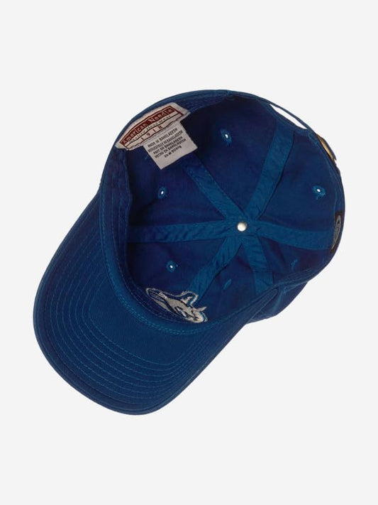 AMERICAN NEEDLE Unisex Officially Licensed NHL National Hockey League Adjustable Buckle Strap Baseball Hat - color: Vancouver Canucks (Royal Blue)