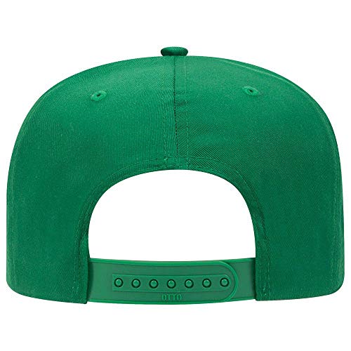 OTTO 6 Panel Pro Style Cotton Blend Twill Cap - color: Kelly