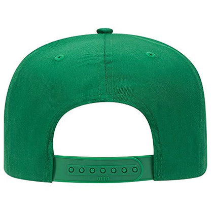 OTTO 6 Panel Pro Style Cotton Blend Twill Cap - color: Kelly