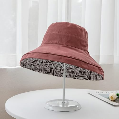 FaroDor Women's Reversible Bucket Hat UV Protection Packable Travel Cap Wide Brim Sun Hats 2026 - color: 6red