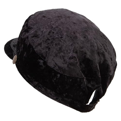 Jeanne Simmons Women's Crushed Velvet Sailor Hat - color: Black