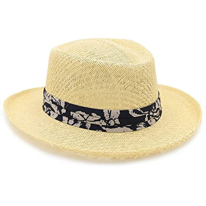 Panama Jack Mens Straw Safari Sun Hat - color: Navy, size: Large-X-Large