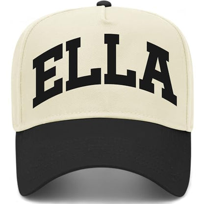 Ella Collegiate Hat - color: Black/Natural