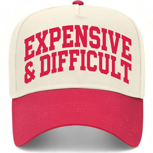 Expensive & Difficult Collegiate Hat - color: Red/Natural